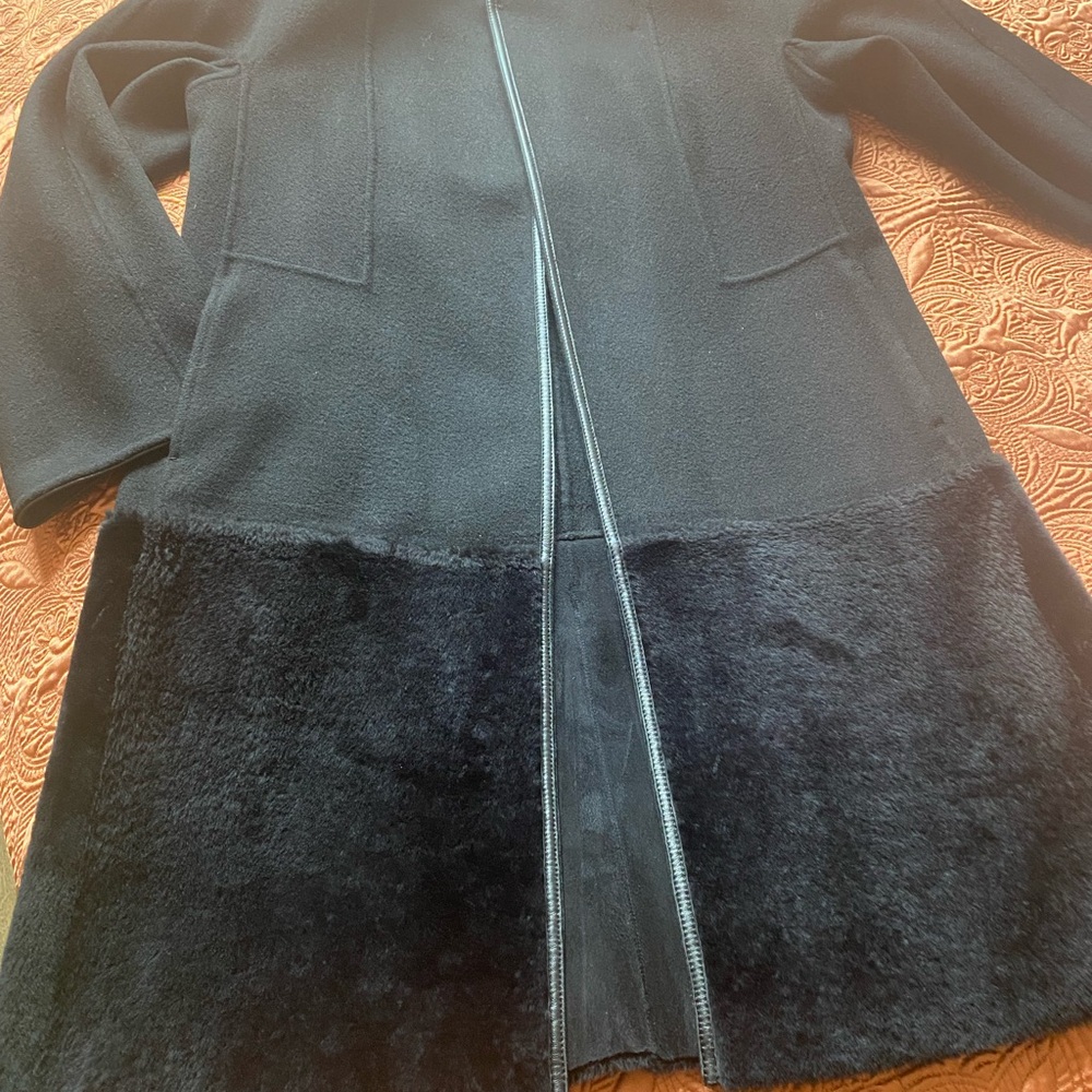 Lafayette 148 women wool &lamb authentic coat